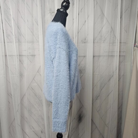 Sanctuary Light Blue Fuzzy Sweater - Picture 7 of 13